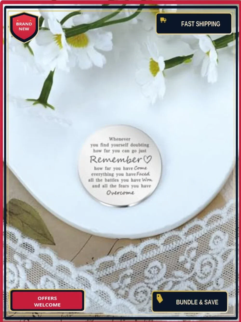 Pocket Hug Gift Set for Her Him – Thinking of You Encouragement Cards